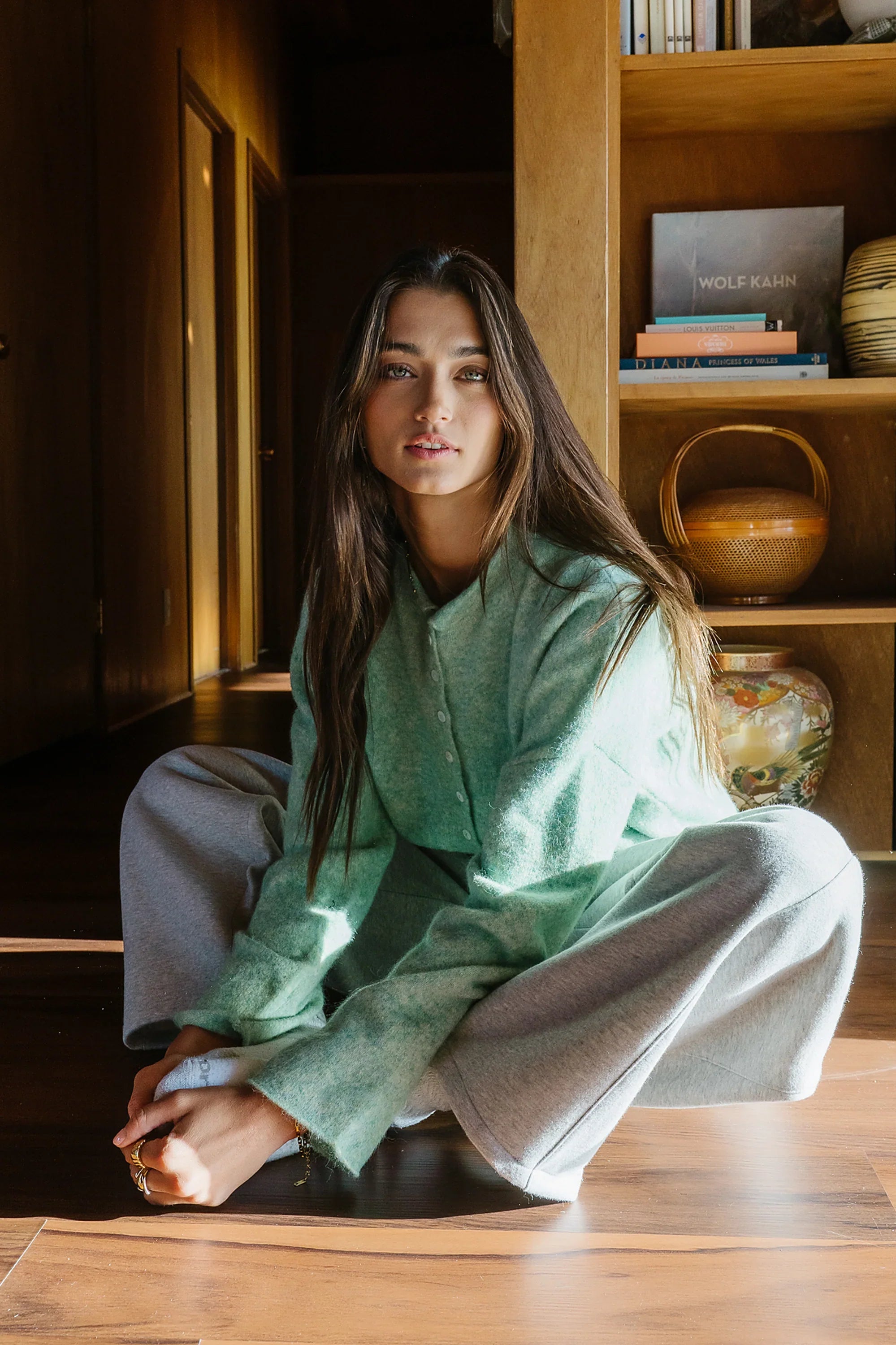 Maci Cardigan in Seafoam FINAL SALE