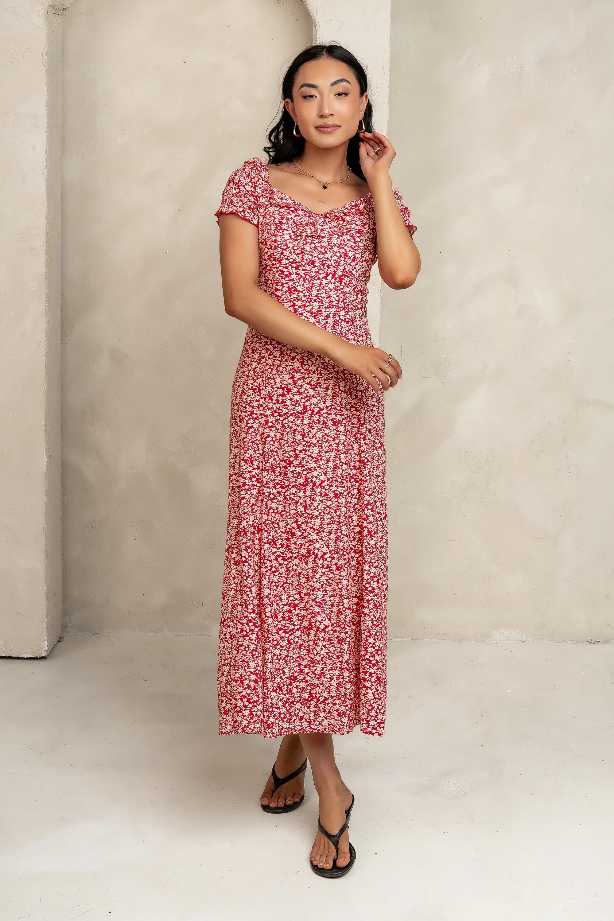 Marlow Maxi Dress in Red FINAL SALE