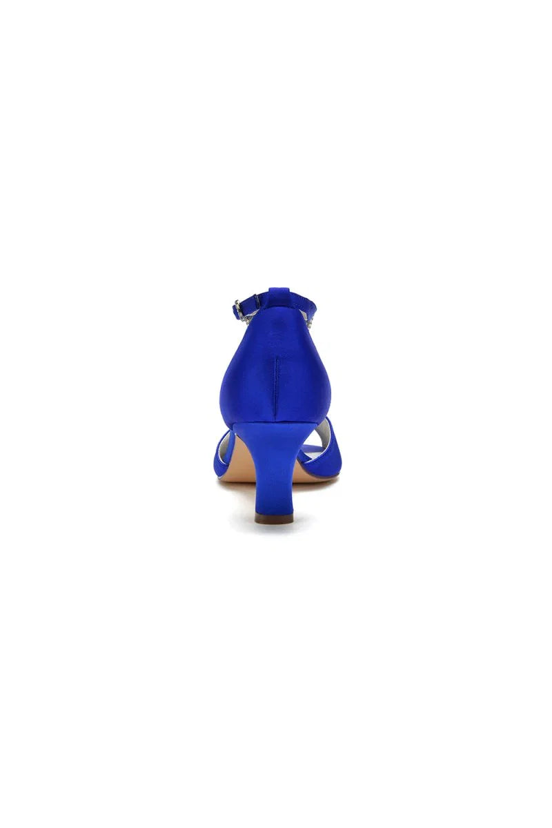 Cocktail Open Toe Tassel Strap Chunky Heels