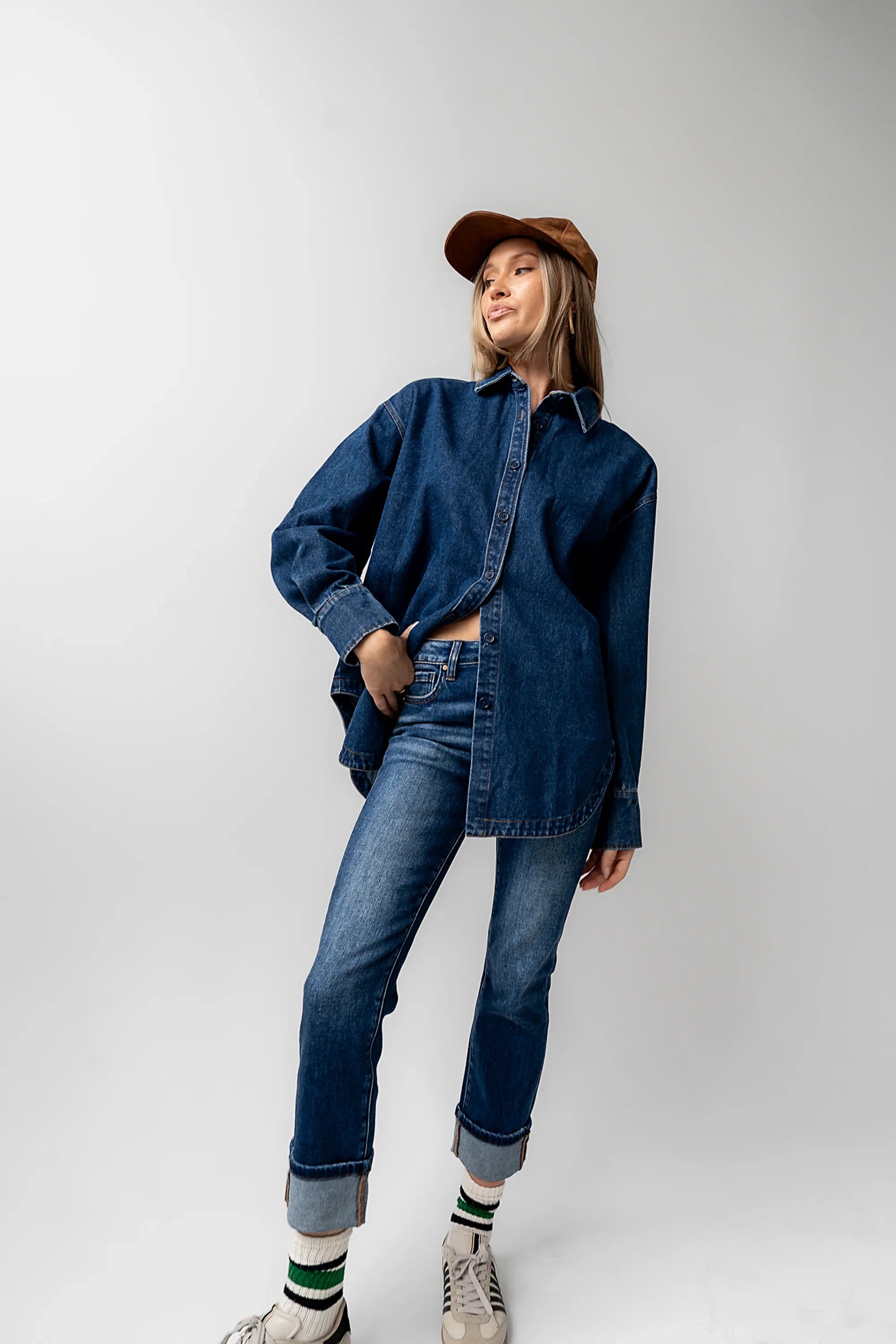Elliot Cuffed Straight Leg Jeans FINAL SALE