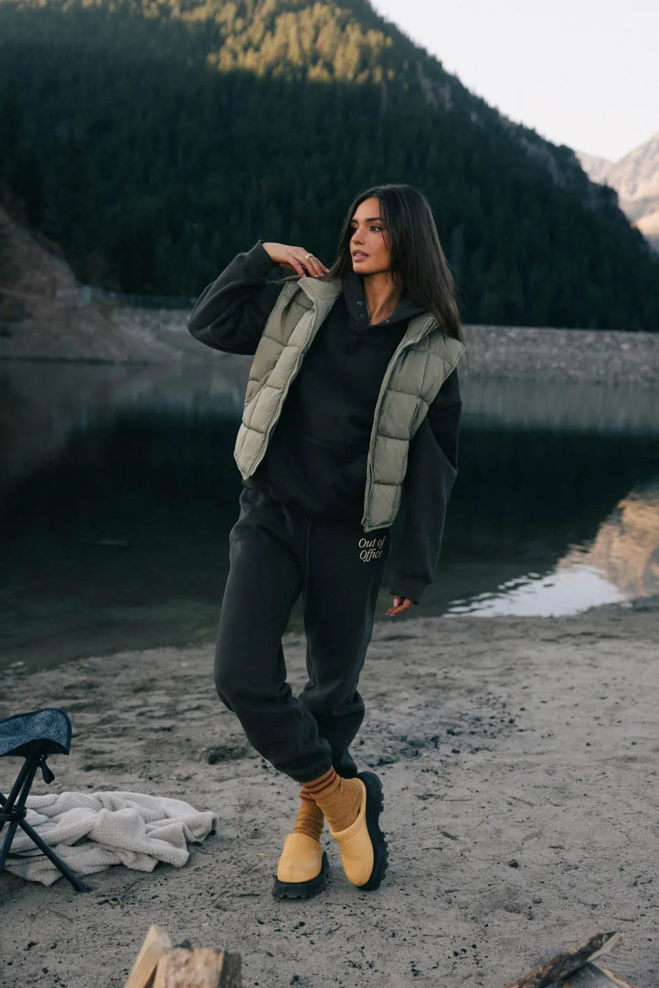 Out of Office Sweatpants in Charcoal FINAL SALE