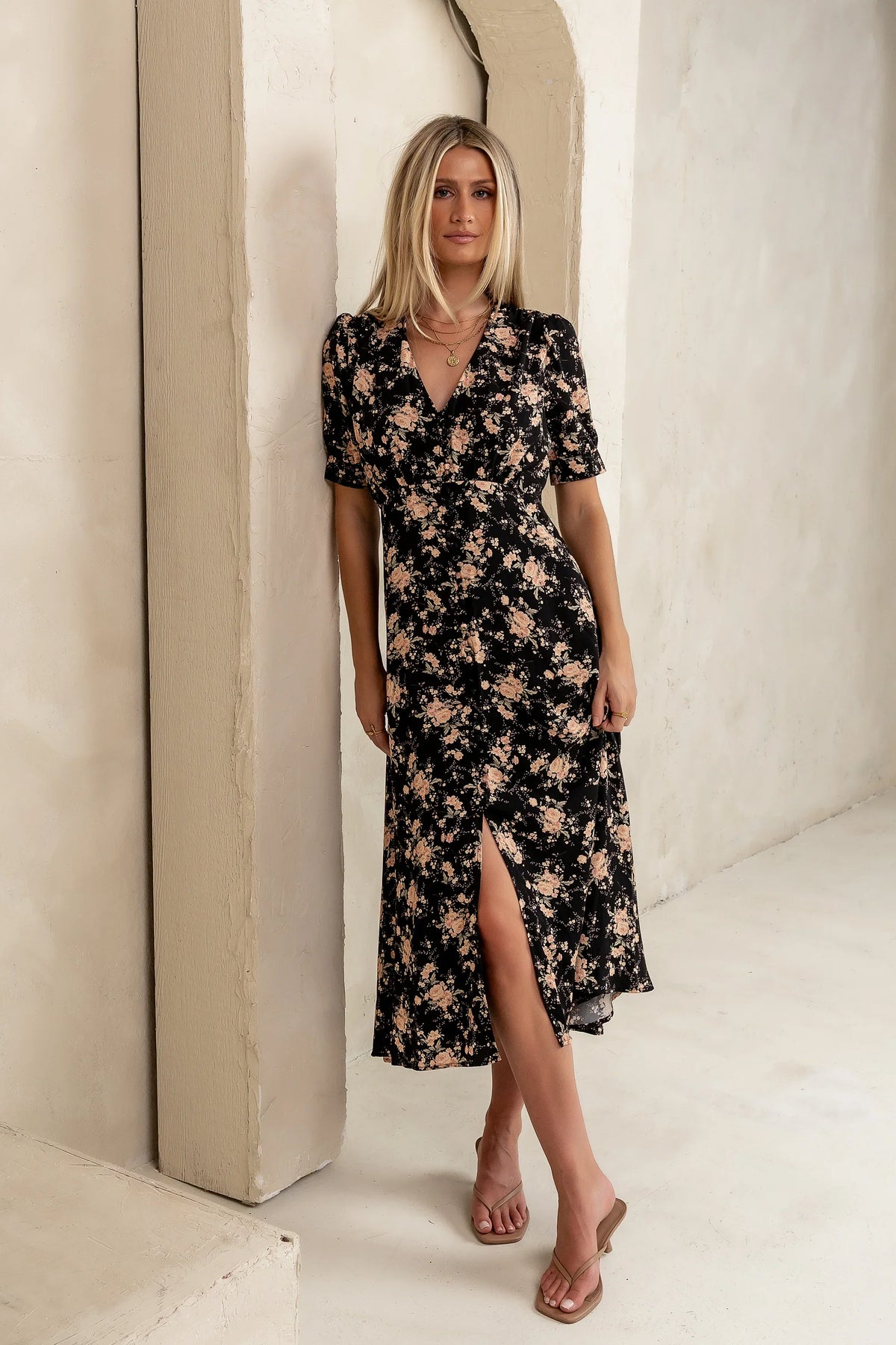Jolie Floral Midi Dress FINAL SALE
