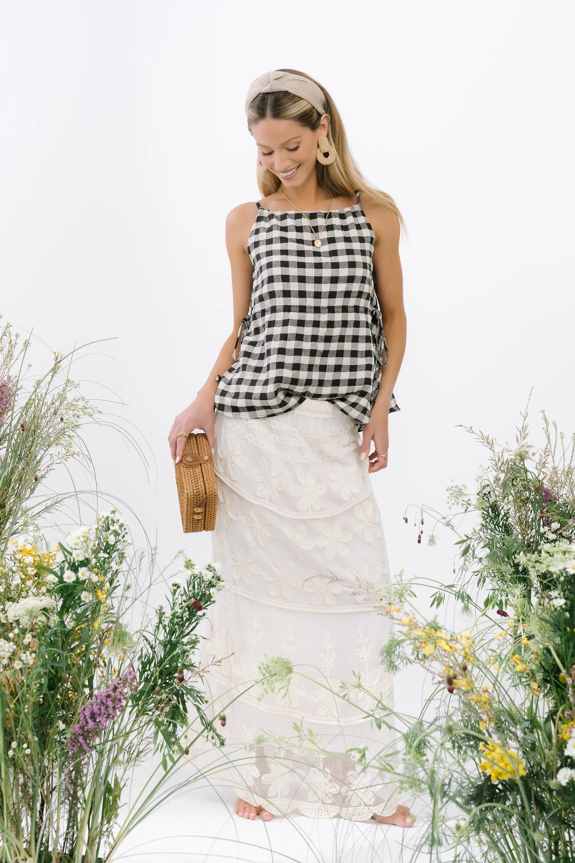 Lily Gingham Tank Top