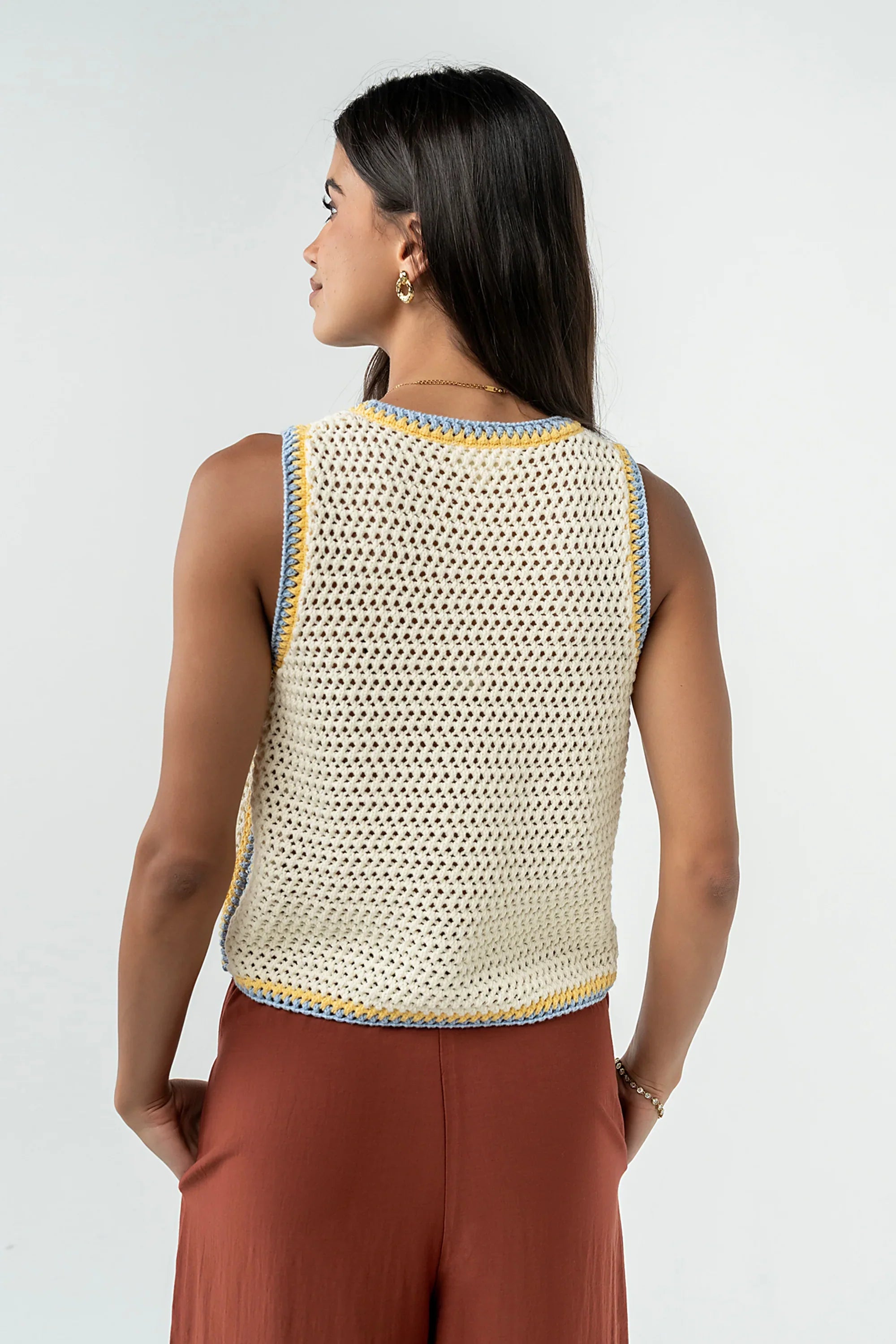 Cecily Crochet Tank Top