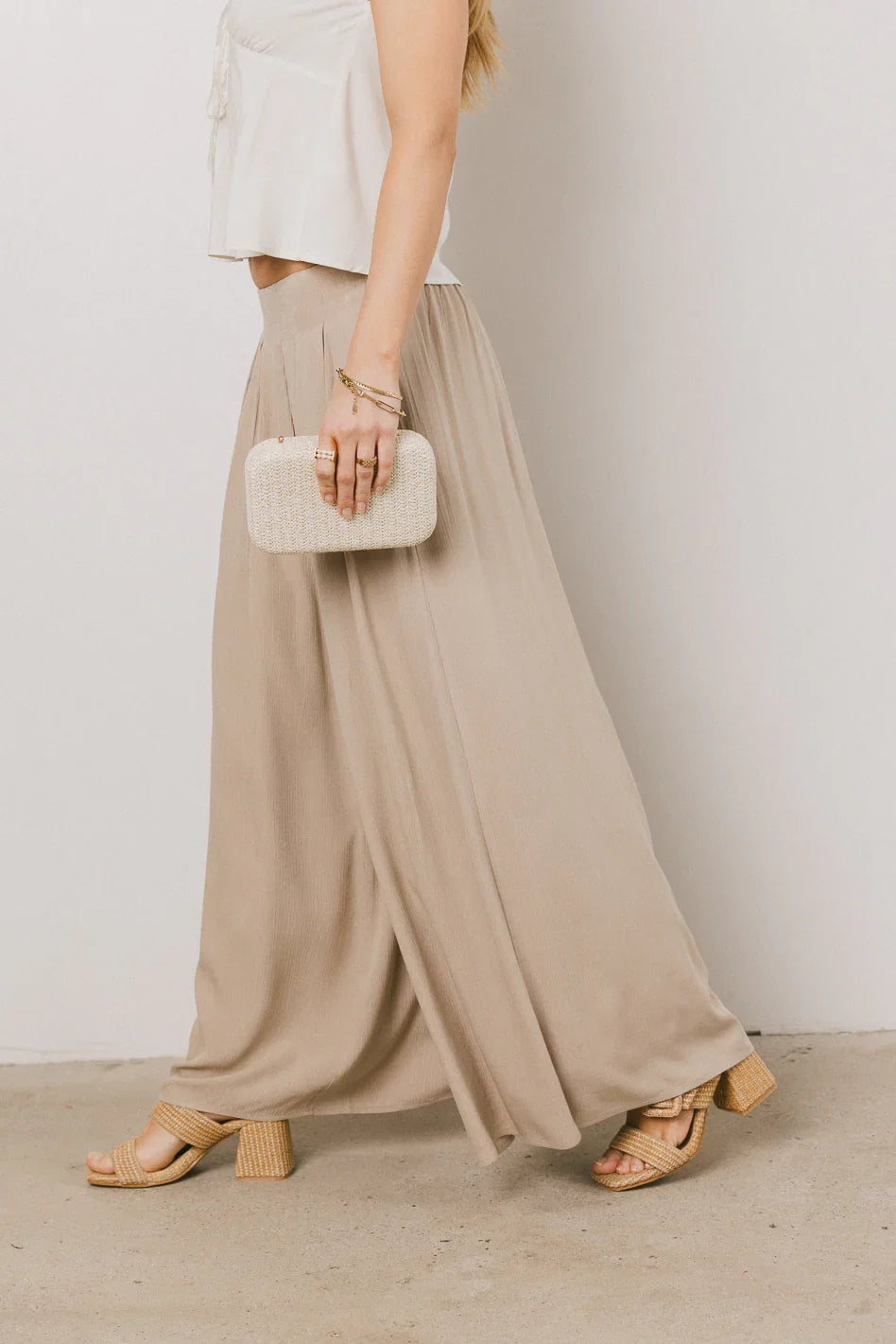 Kiaan Baggy Pants in Tan FINAL SALE