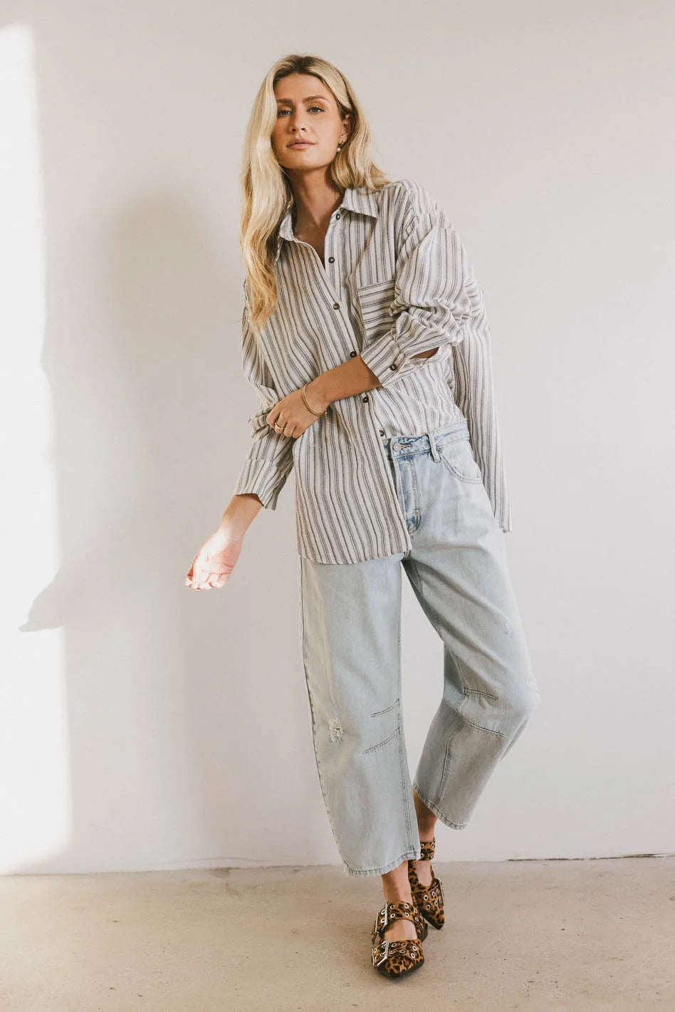 Sailor Striped Button Up FINAL SALE