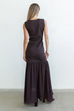 Lindsey Mermaid Maxi Dress in Brown FINAL SALE