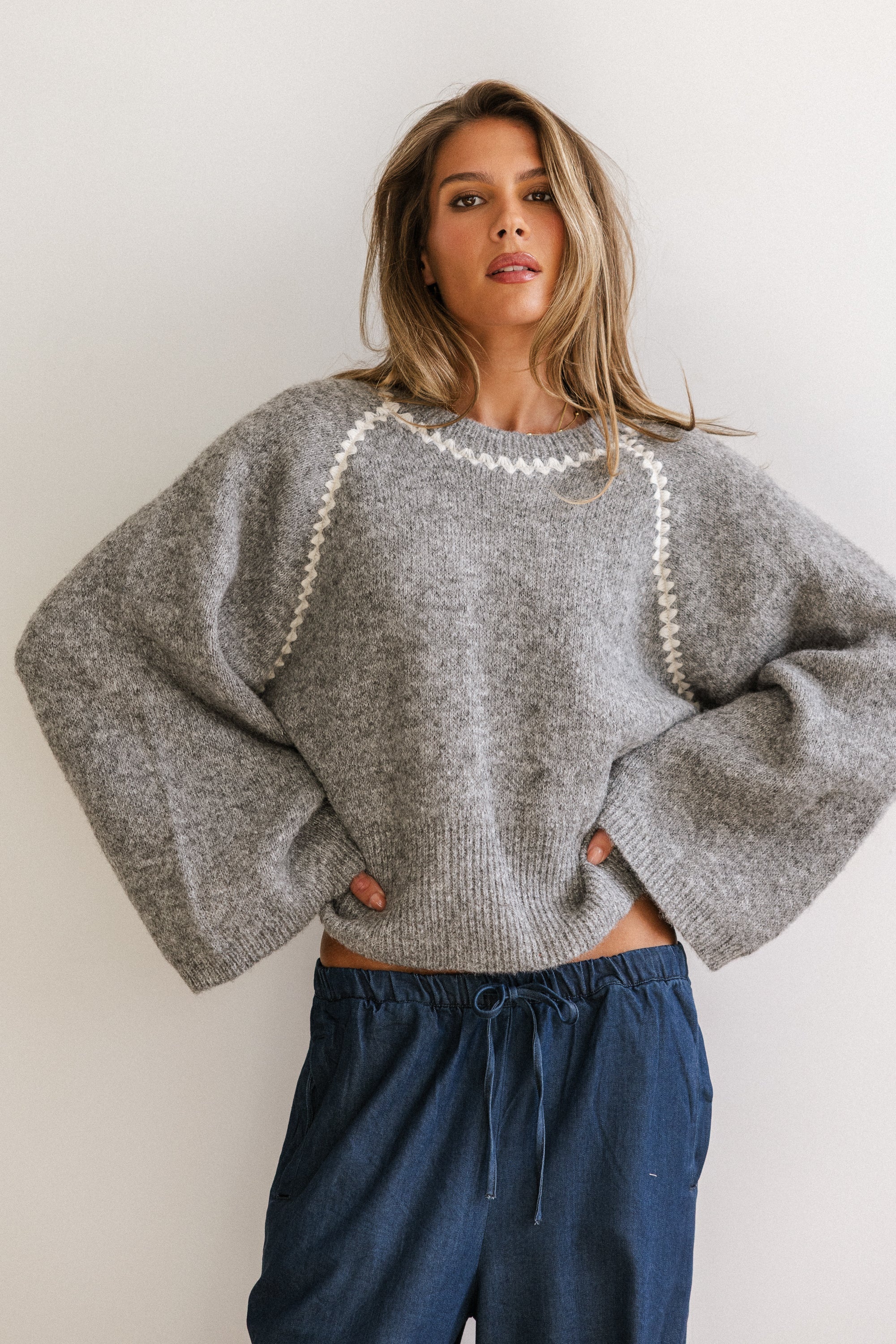 Maddy Ric Rac Knit Sweater
