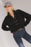 Maxfield Grommet Top in Black FINAL SALE