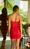 26336 AVA PRESLEY BEADED CORSET STRAPLESS MINI DRESS