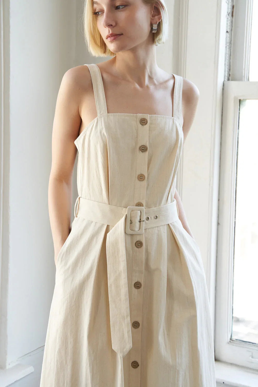 CALIFORNIA DREAMING BUTTON DOWN DRESS