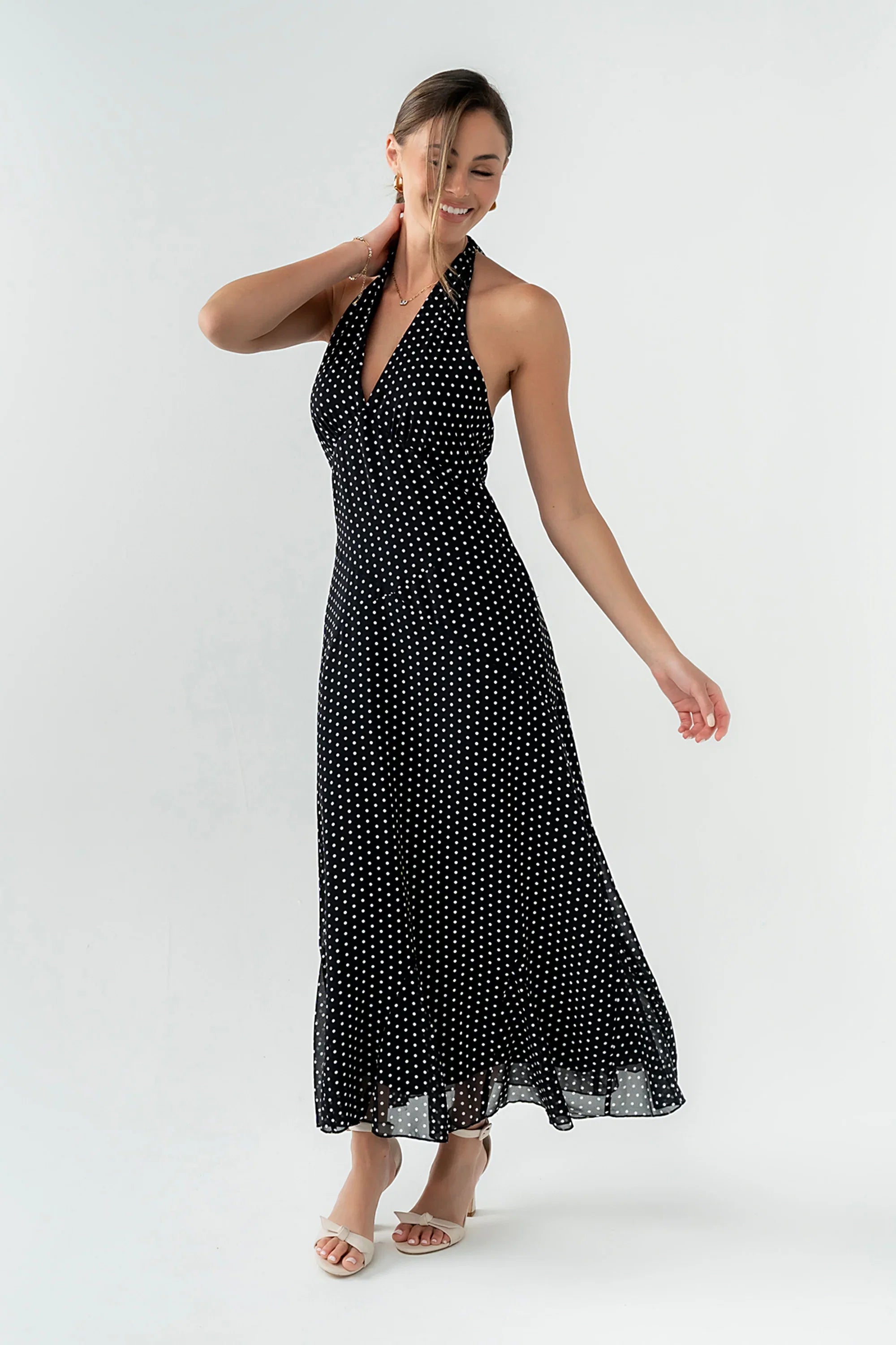 Andie Polka Dot Maxi Dress