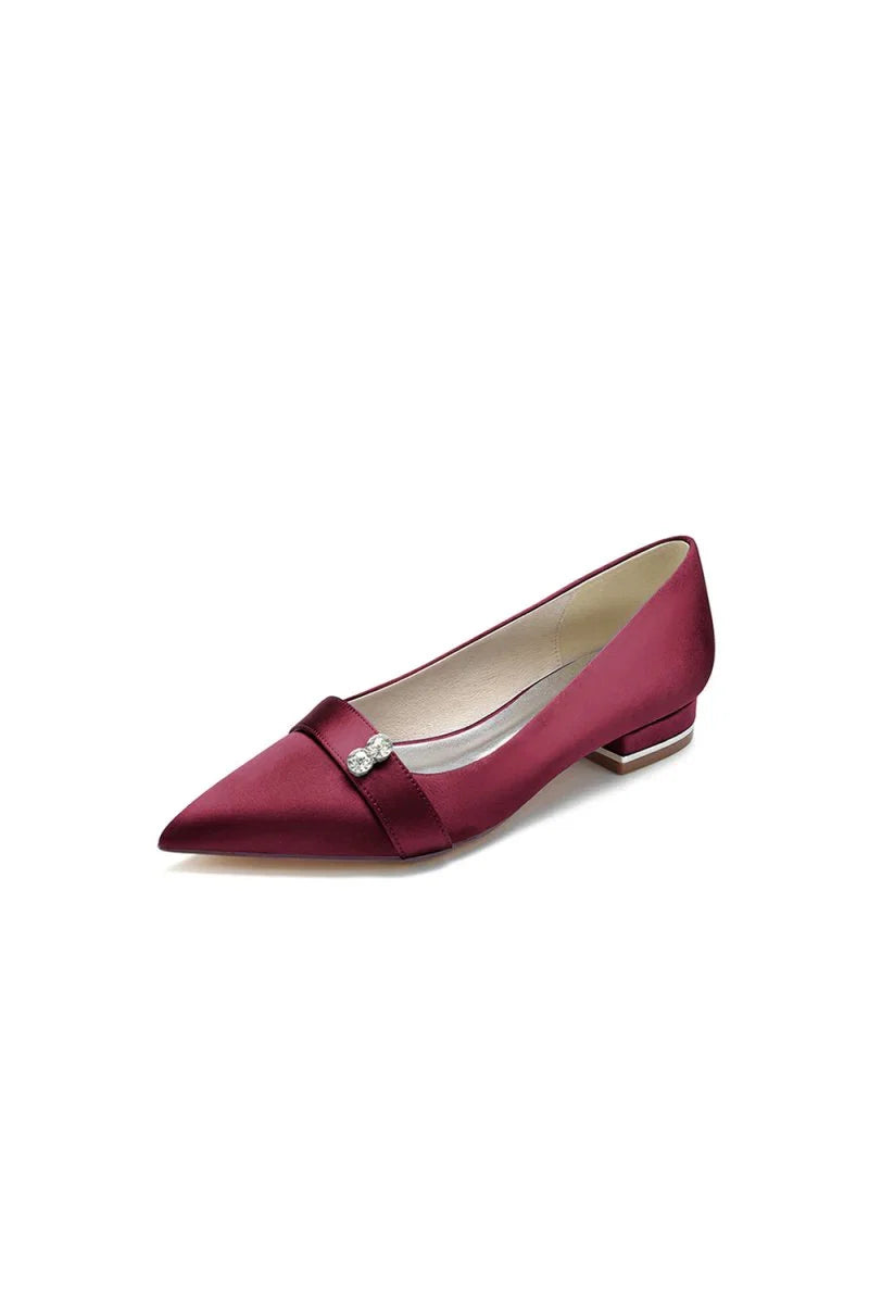 Crystal Cocktail Pointed Toe Flats