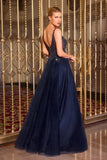 Dana Gown Glittery A Line Dress
