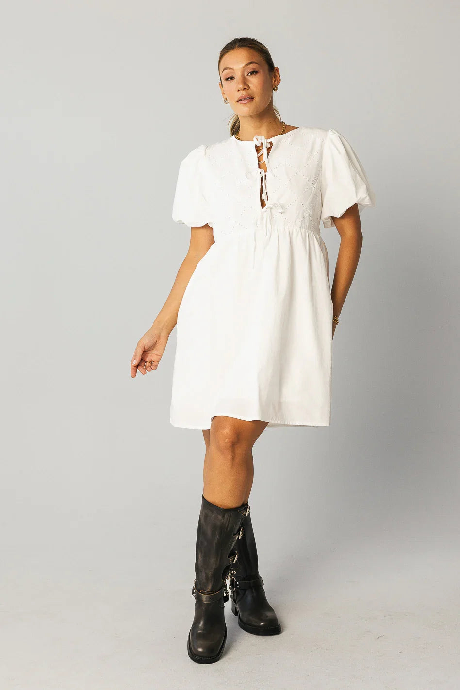 Penn Bow Mini Dress FINAL SALE