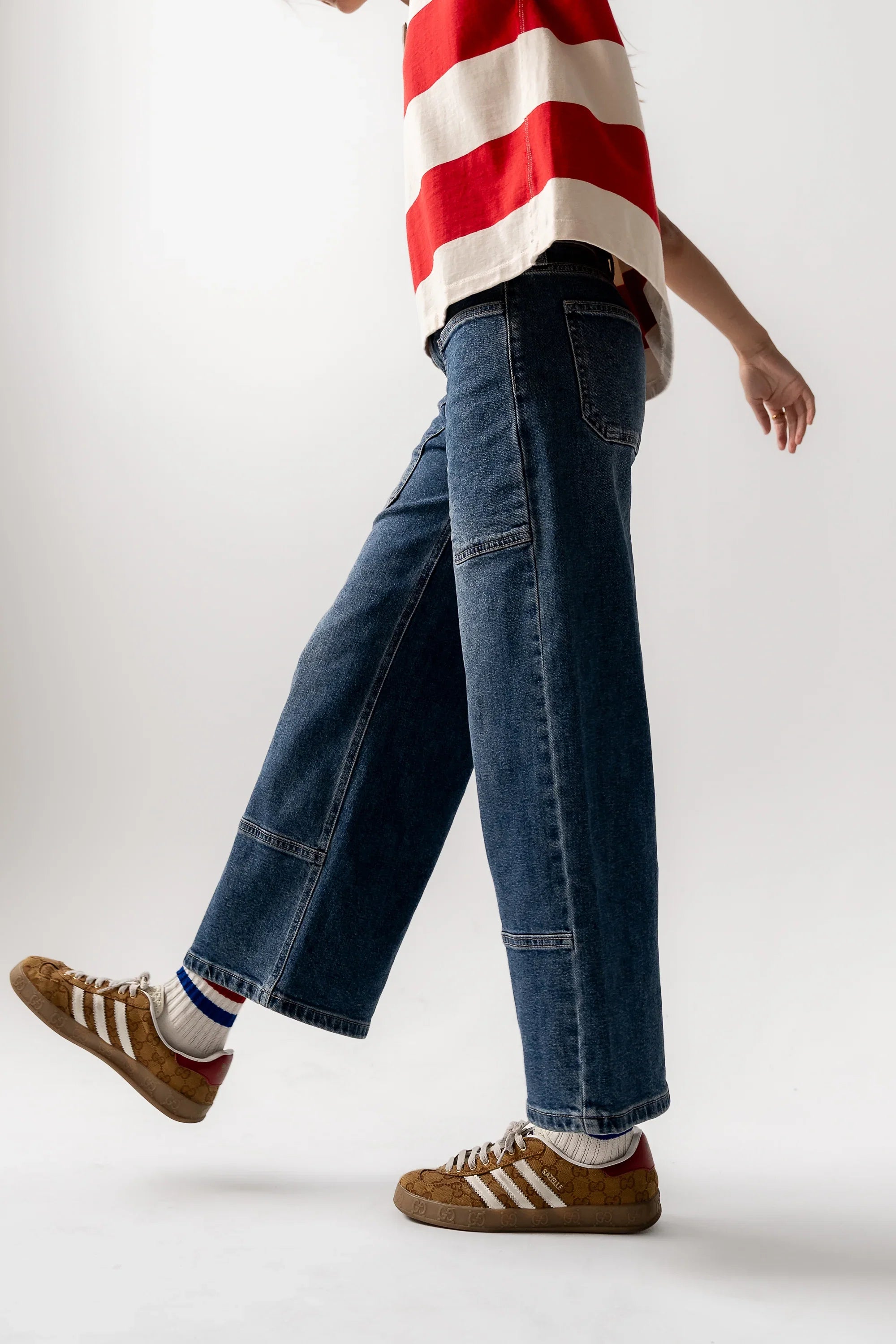 Mylah Wide Leg Jeans in Medium Wash