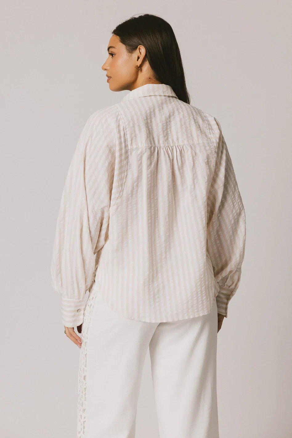Winifred Button Up in Natural FINAL SALE