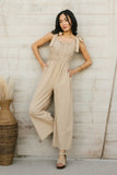 Kaia Crocheted Jumpsuit in Latte FINAL SALE
