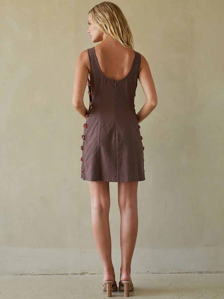 Zayla Beaded Mini Dress