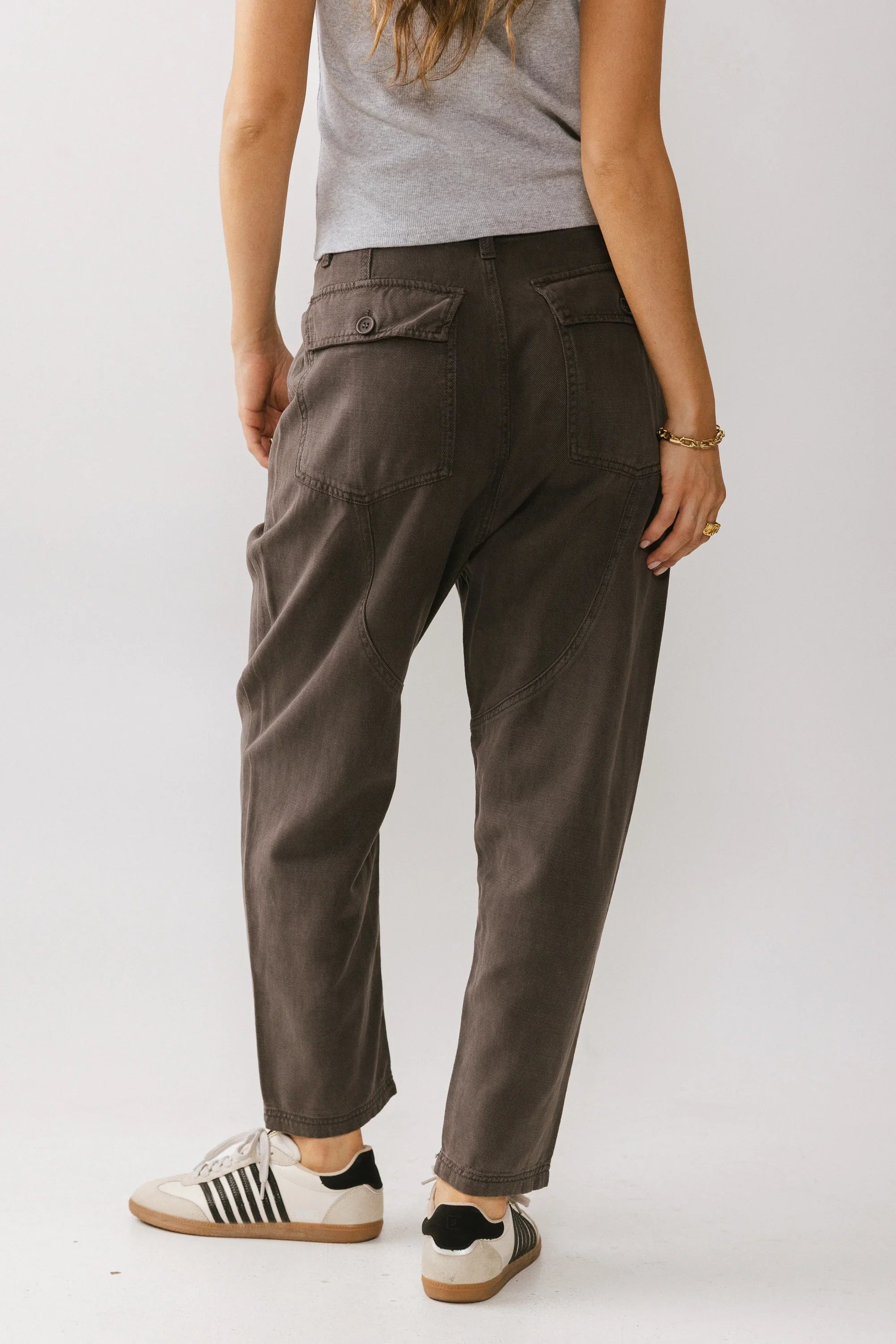 Rosie Tencel Loose Pants in Charcoal FINAL SALE