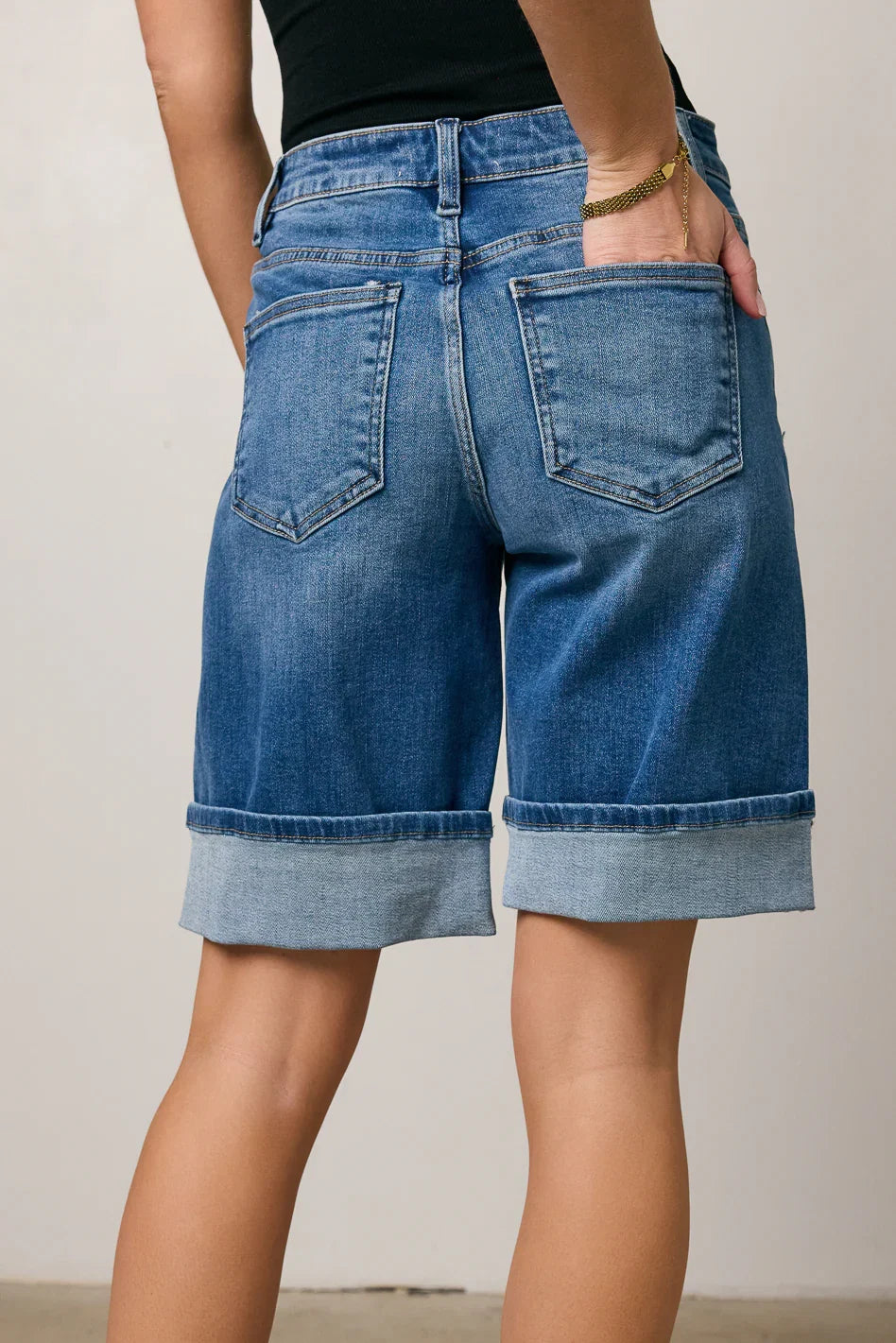 Gianna Cuffed Bermuda Shorts FINAL SALE