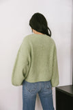 Aliyah Knit Sweater in Green FINAL SALE