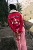 Aspen Ski Camp Crewneck in Red