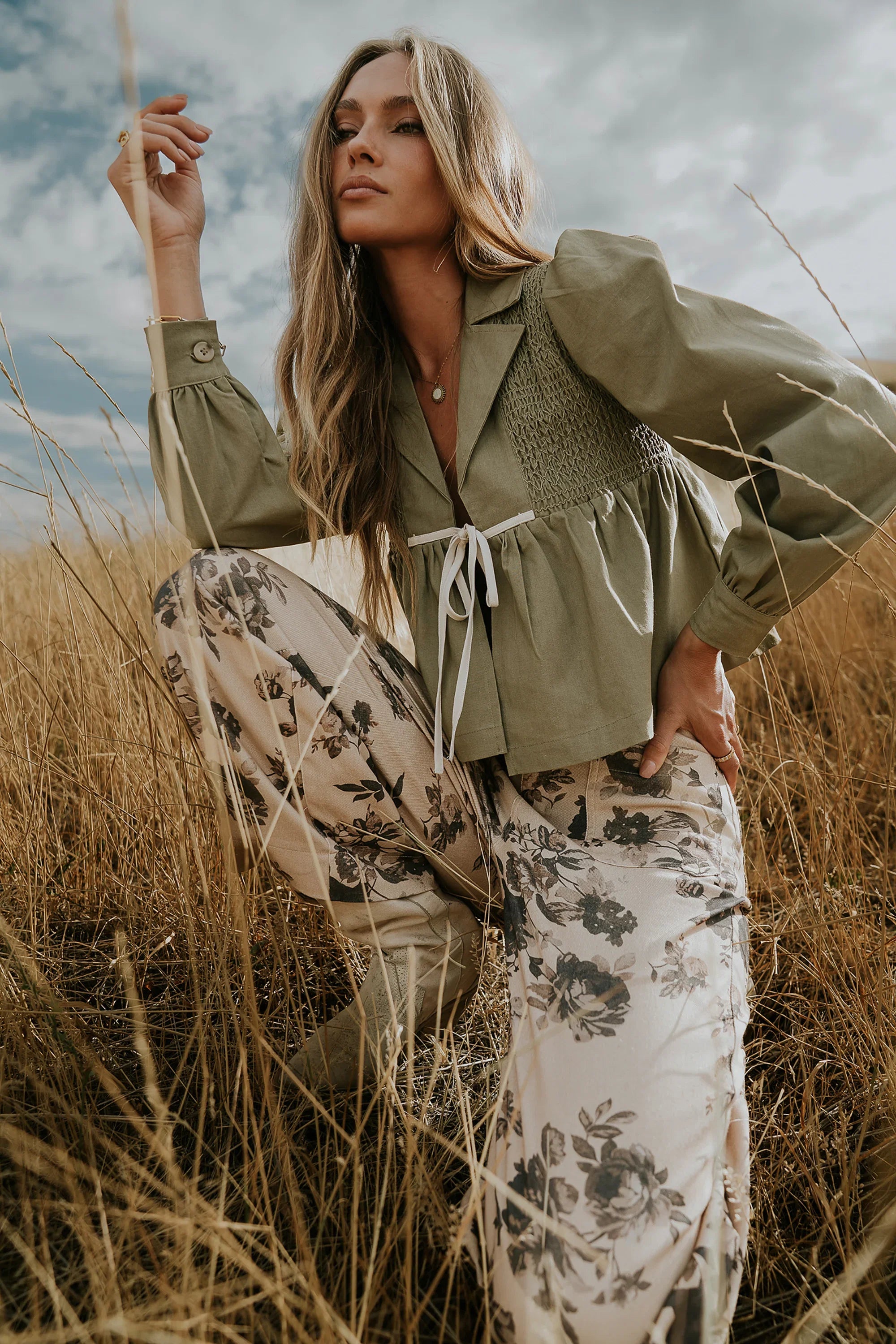 Steph Smocked Blouse