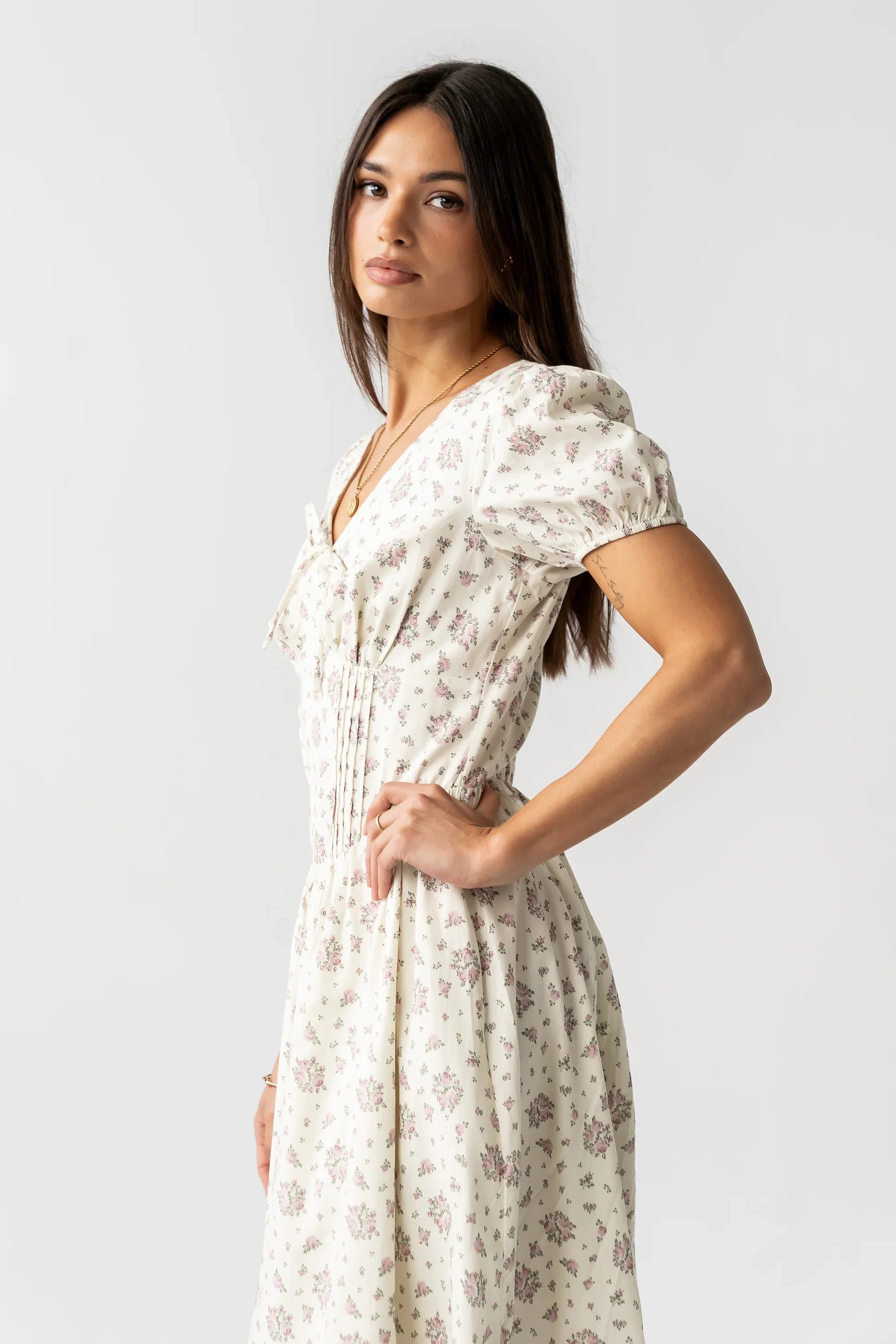 Trish Floral Midi Dress