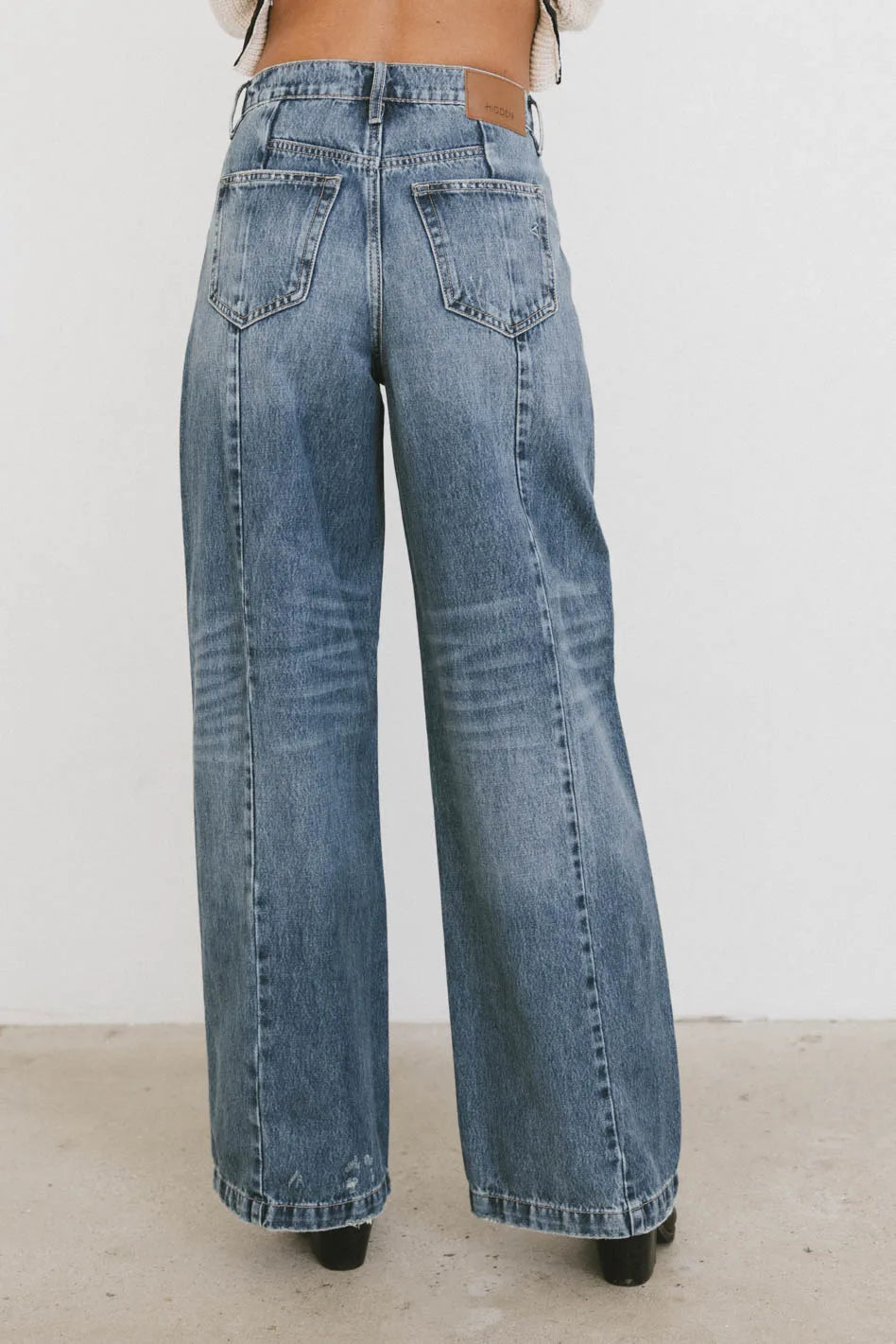 Oriella Wide Leg Jeans in Medium Wash FINAL SALE