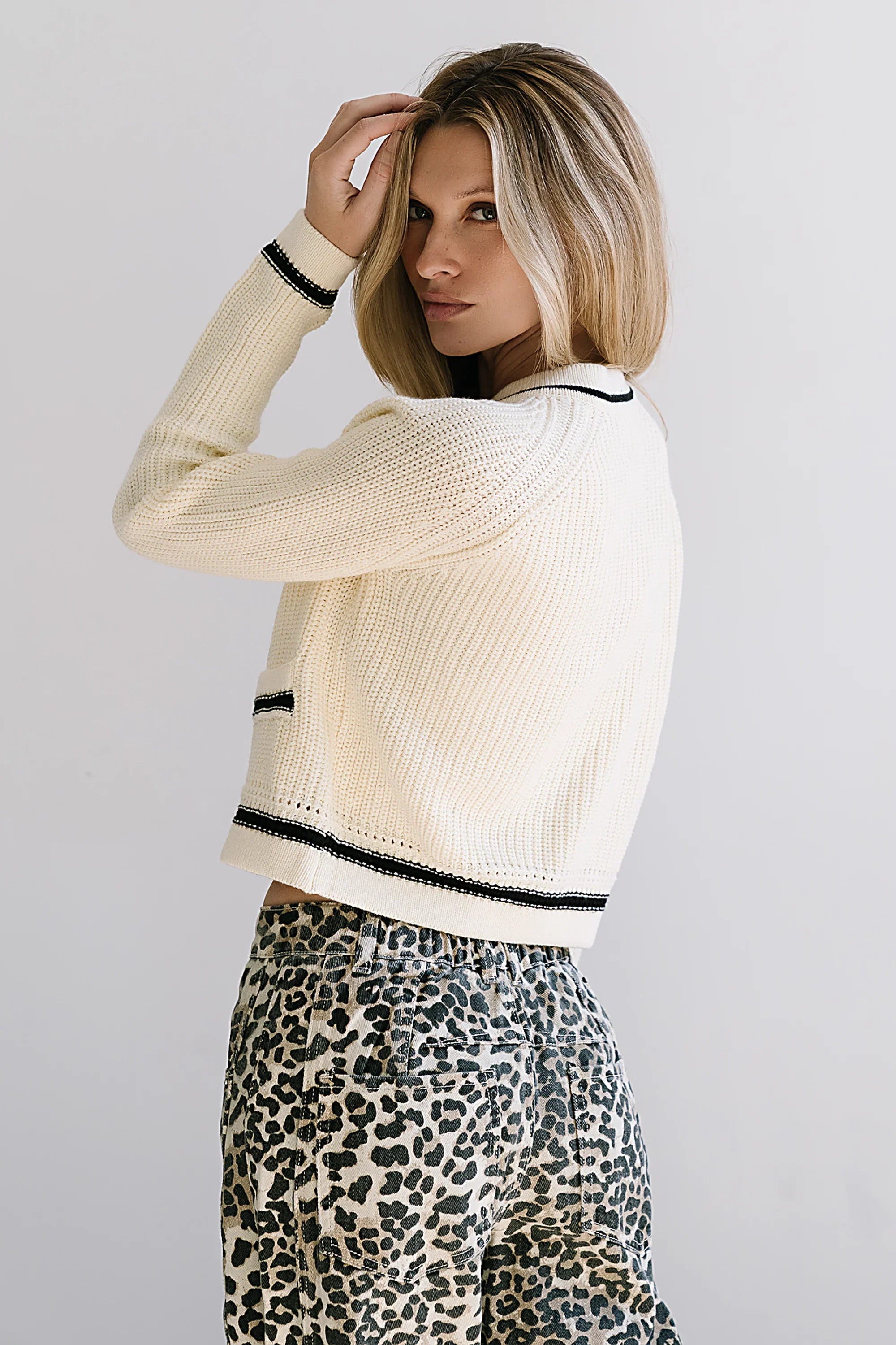 Karmella Contrast Cardigan