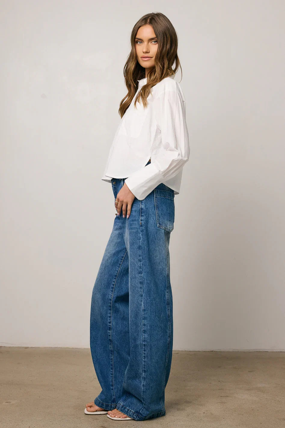 Wren Medium Wash Baggy Jeans
