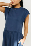 Louie Midi Dress in Indigo FINAL SALE