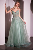 Wynter Gown Crystal Embellished A Line Tulle Dress