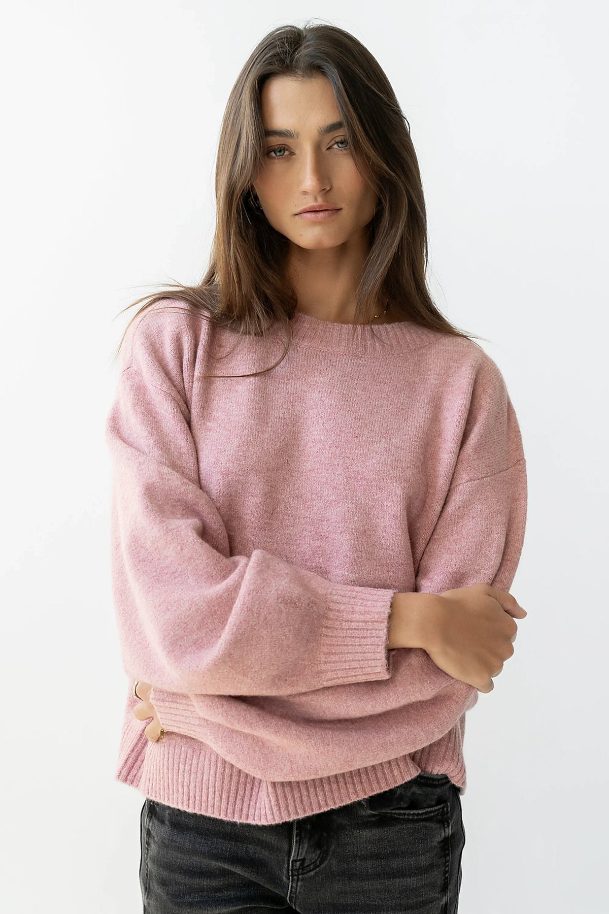 Josey Oversized Sweater in Pink FINAL SALE