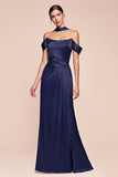 EMERSON GOWN OFF THE SHOULDER LUXE SATIN DRESS