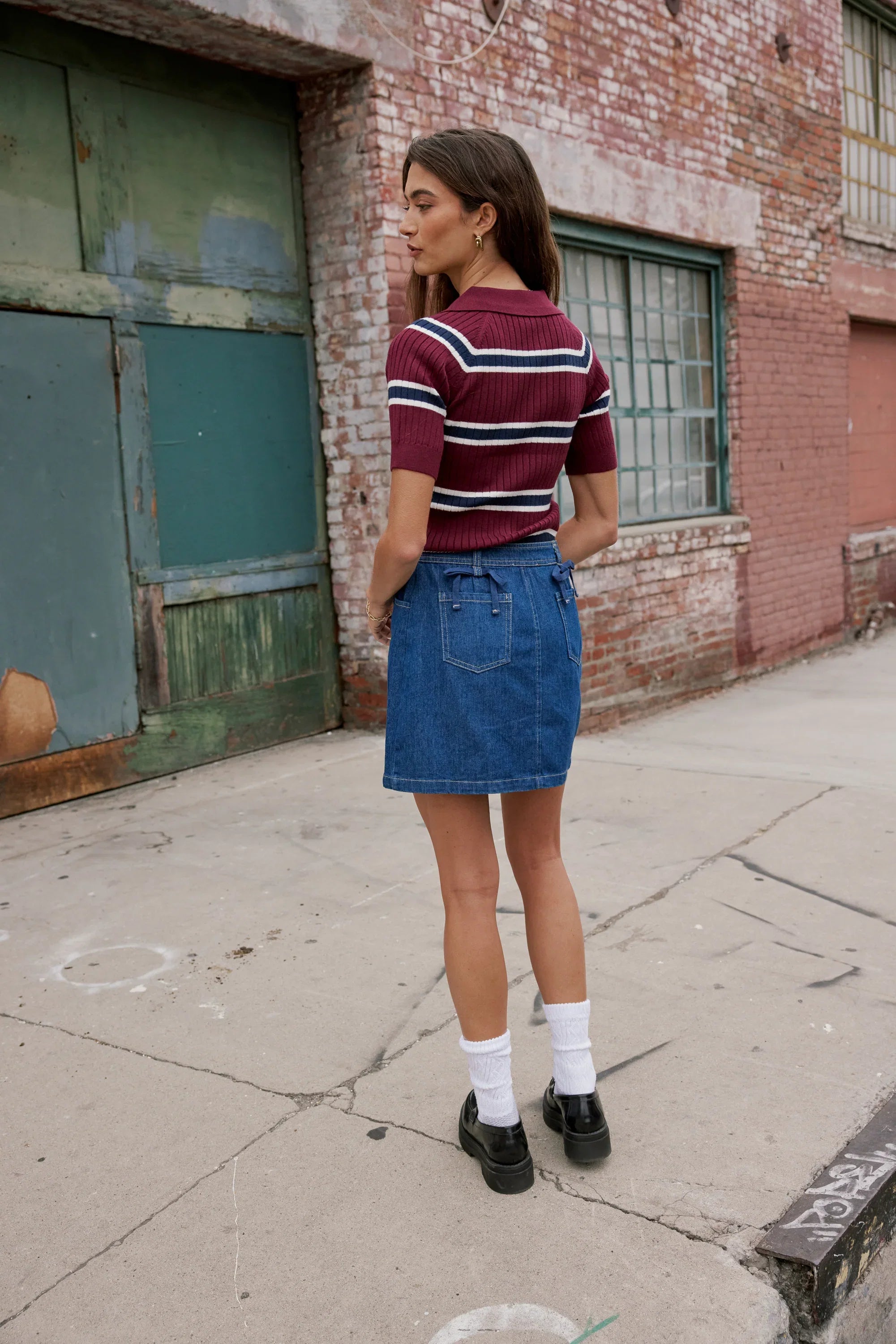 Saylor Denim Mini Skirt