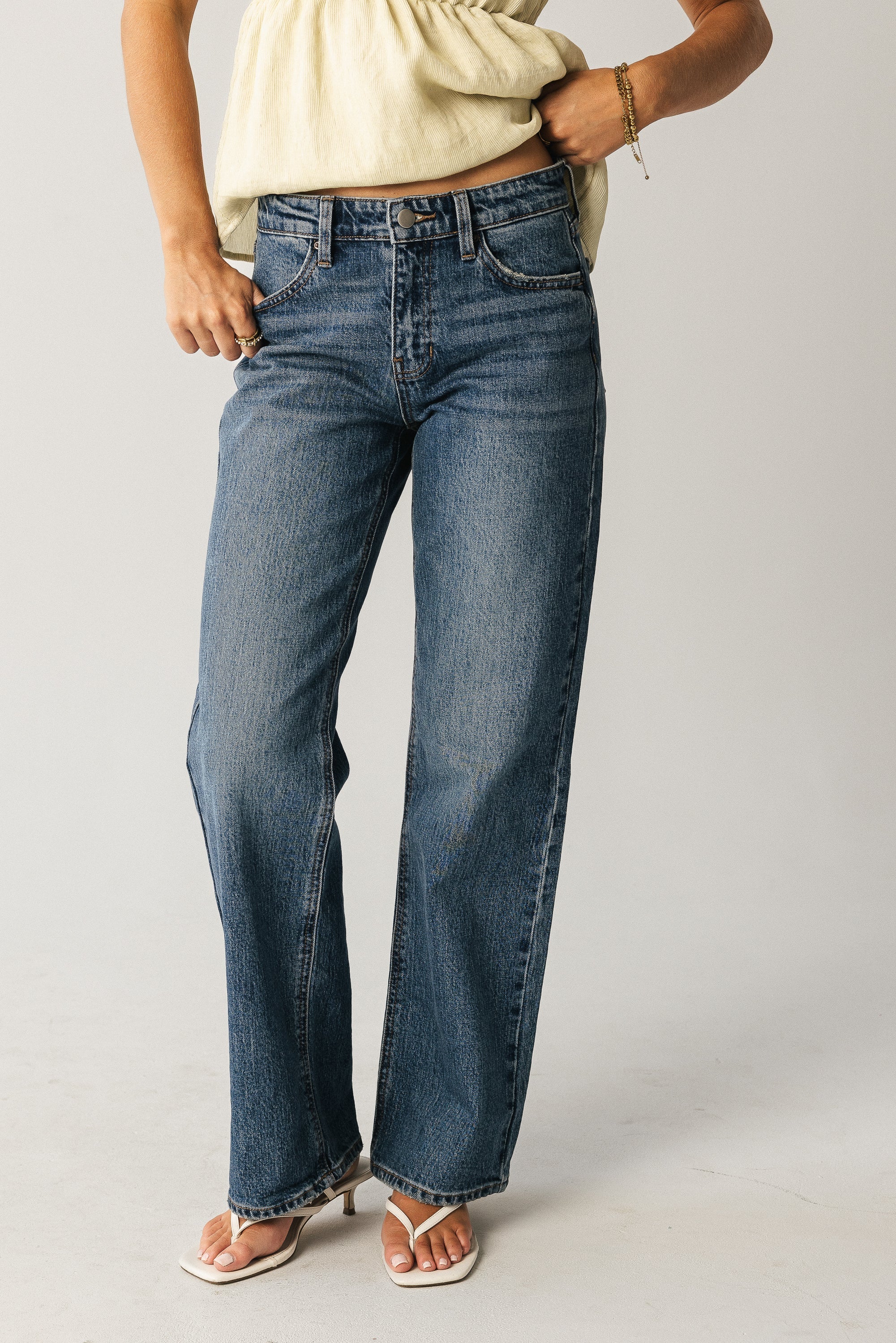 Marshall Straight Leg Jeans in Dark Wash