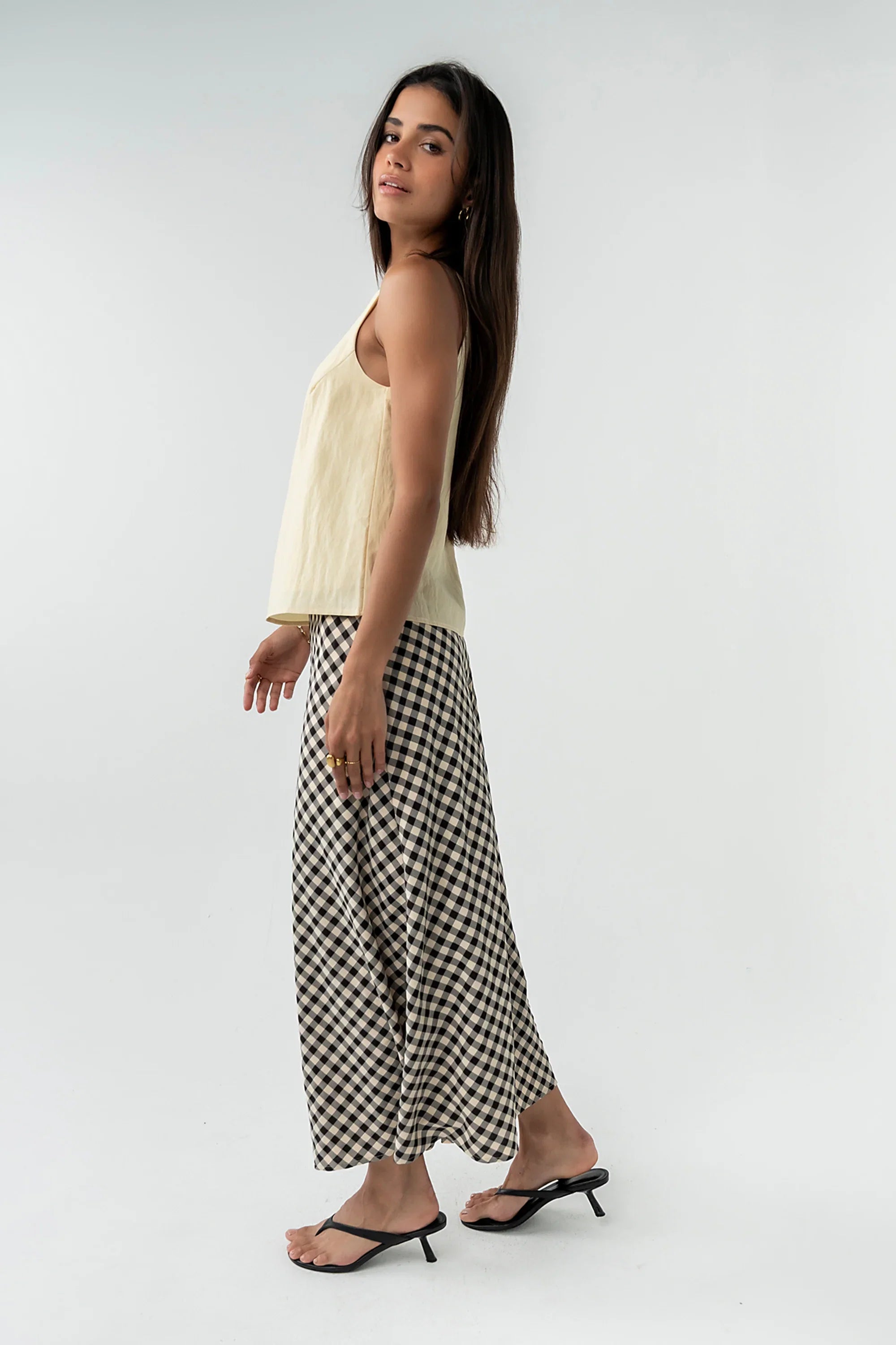 Posie Gingham Maxi Skirt
