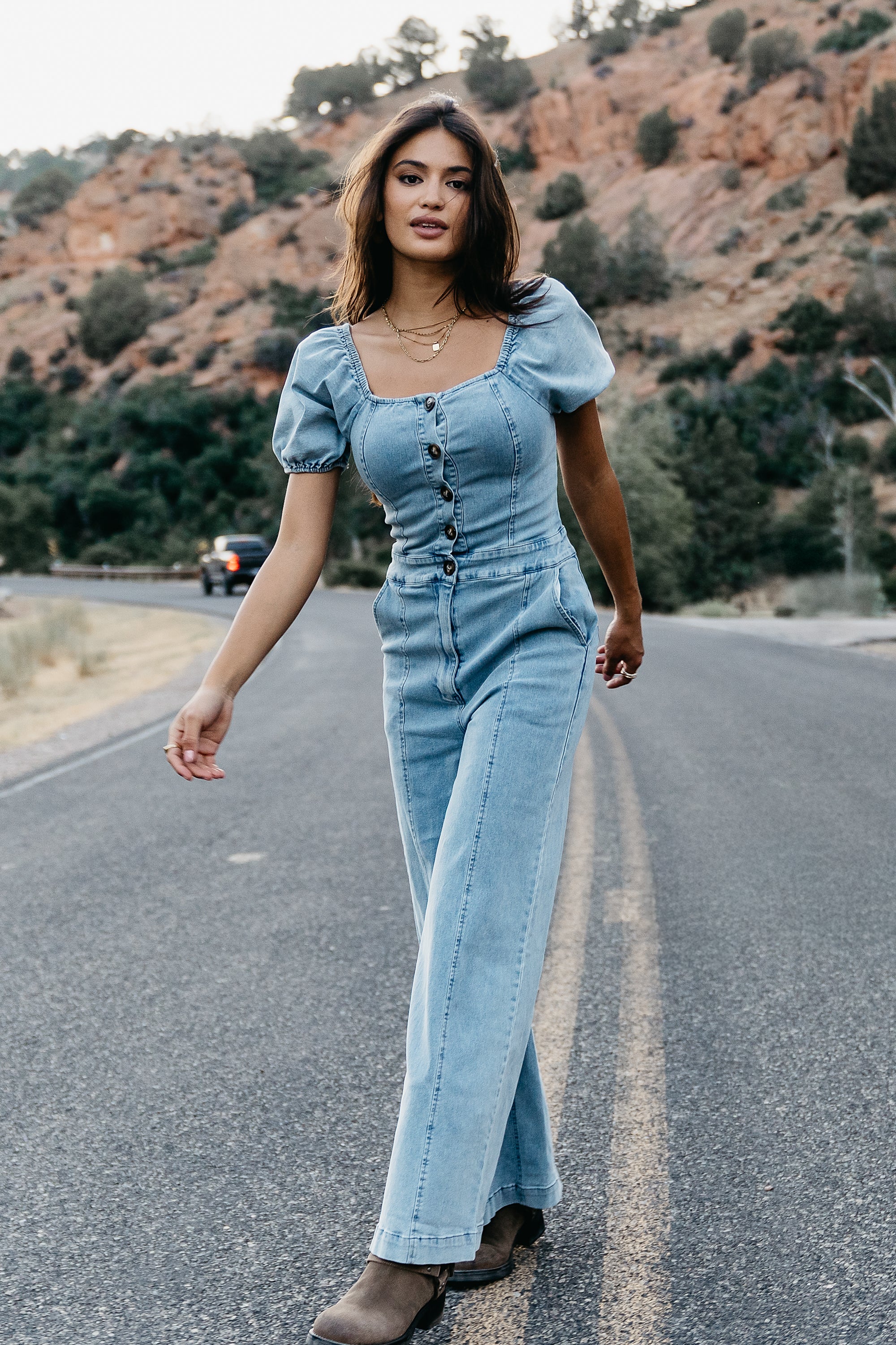 Mazie Denim Jumpsuit