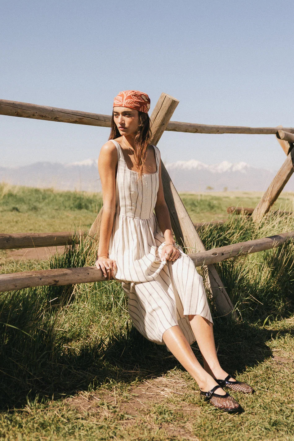 Lia Striped Midi Dress FINAL SALE