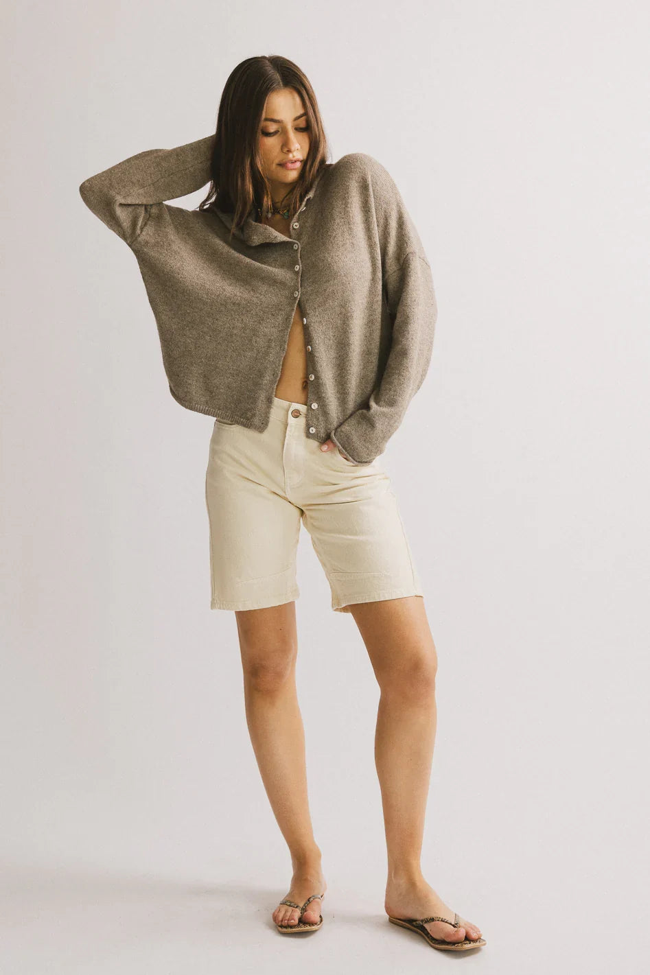 Maci Cardigan in Mocha FINAL SALE