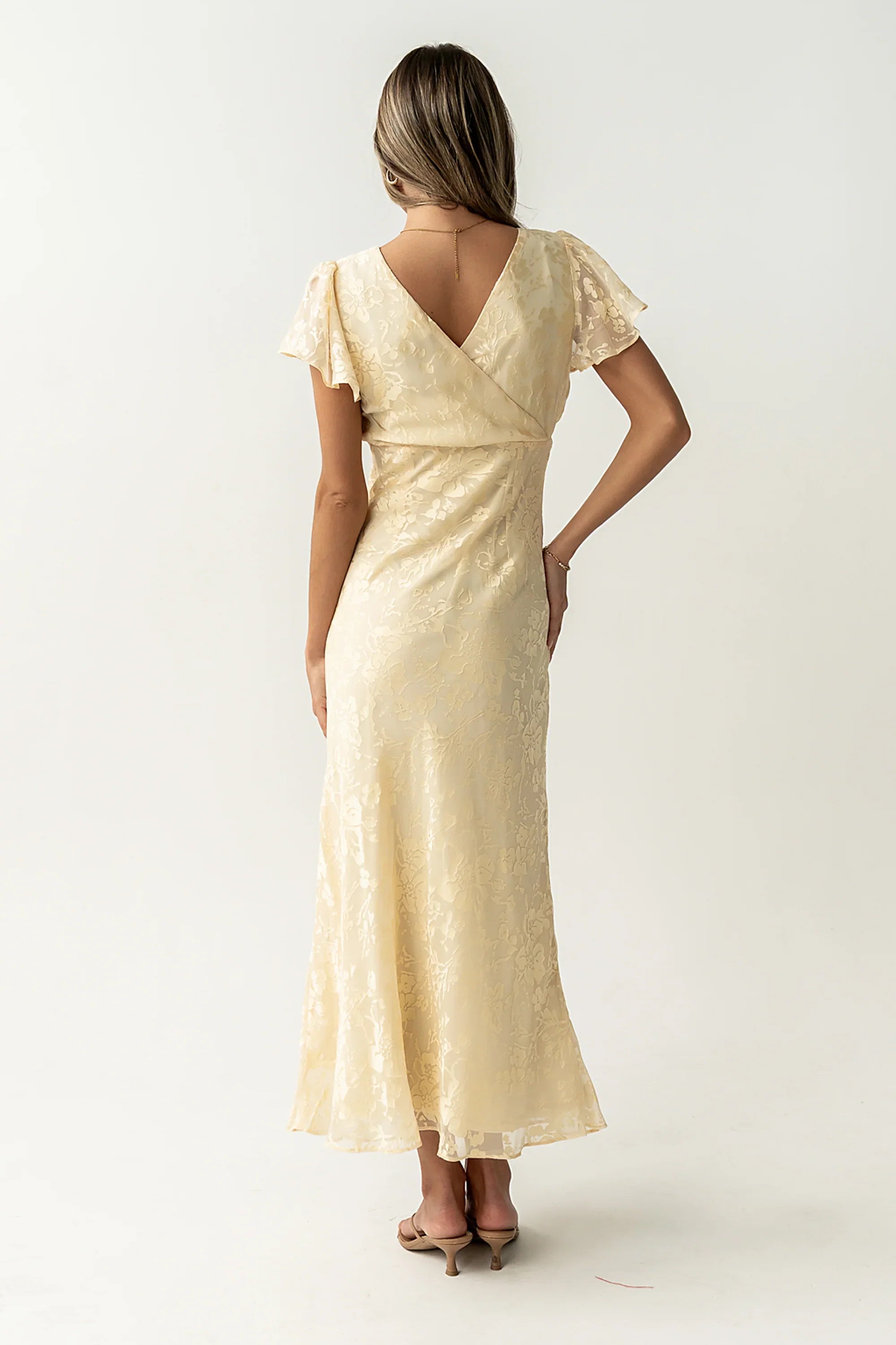 Ashtin Floral Maxi Dress in Yellow