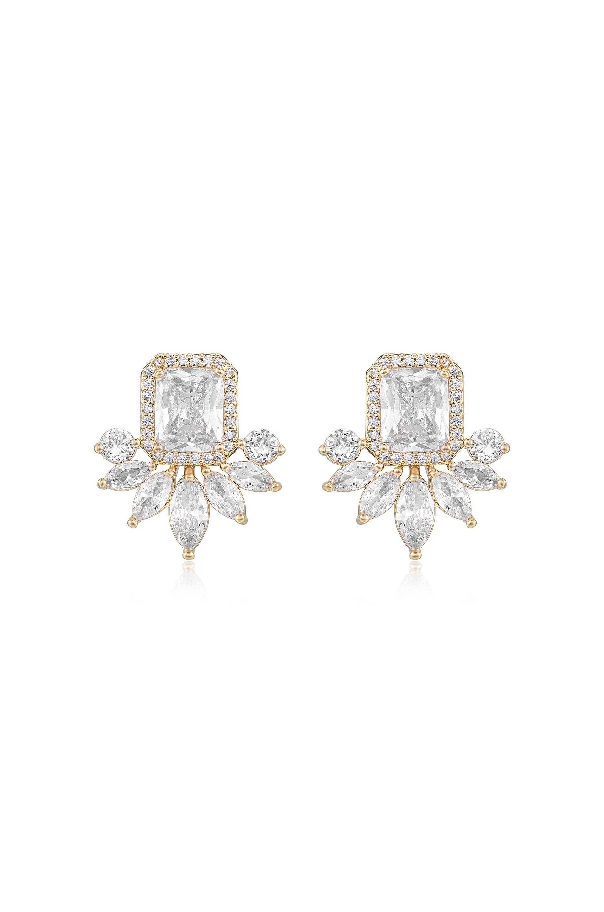 Shine Crystal Stud Earrings