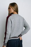 Jayce Striped Sweater in Grey FINAL SALE