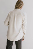 Mada Fleece Button Up in Oatmeal FINAL SALE
