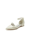 Ivory Womens Shoes with Silver Accents
