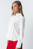 Carlie Sheer Button Up