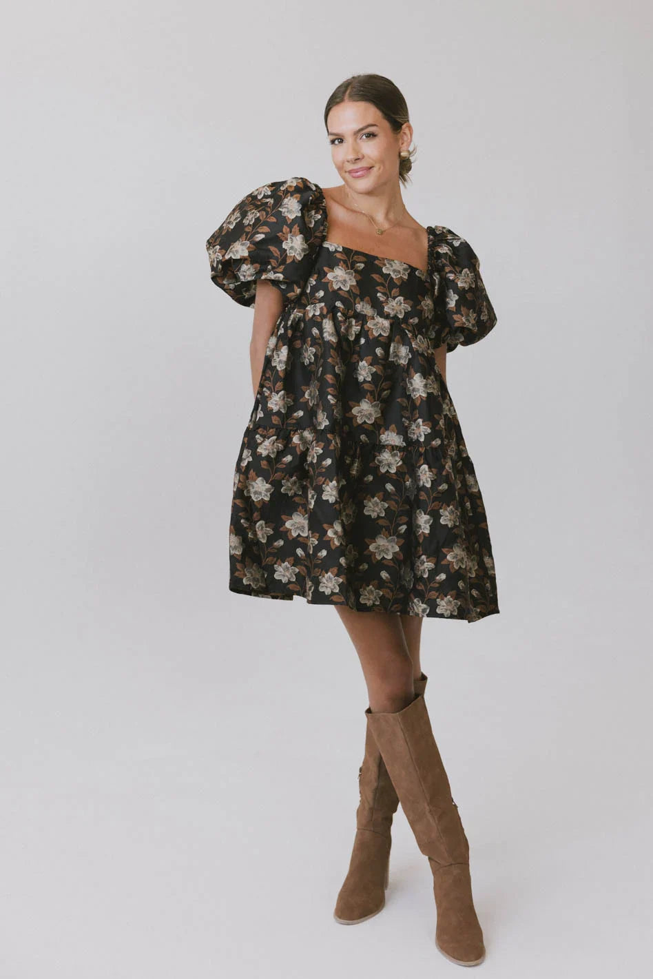 Moore Floral Babydoll Dress FINAL SALE