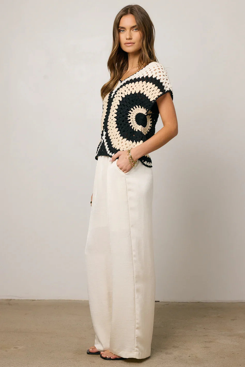 Brandy Crochet Sweater FINAL SALE